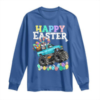 Boys Happy Easter Bunny Monster Truck Long Sleeve Shirt Eggs Cool Rabbit Car Lovers Toddler - Wonder Print Shop