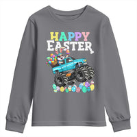 Boys Happy Easter Bunny Monster Truck Youth Sweatshirt Eggs Cool Rabbit Car Lovers Toddler - Wonder Print Shop