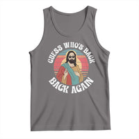 Funny Easter Jesus Tank Top Retro Vintage Guess Whos Back Again - Wonder Print Shop
