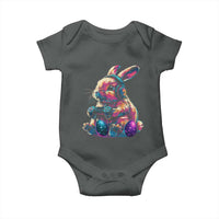 Gamer Rabbit Baby Onesie Cute Bunny Gaming Eggs Funny Video Games Easter - Wonder Print Shop