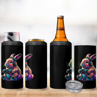 Gamer Rabbit 4 in 1 Can Cooler Tumbler Cute Bunny Gaming Eggs Funny Video Games Easter - Wonder Print Shop