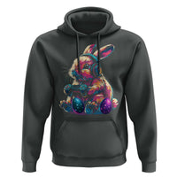 Gamer Rabbit Hoodie Cute Bunny Gaming Eggs Funny Video Games Easter - Wonder Print Shop