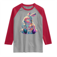 Gamer Rabbit Raglan Shirt Cute Bunny Gaming Eggs Funny Video Games Easter - Wonder Print Shop