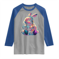 Gamer Rabbit Raglan Shirt Cute Bunny Gaming Eggs Funny Video Games Easter - Wonder Print Shop