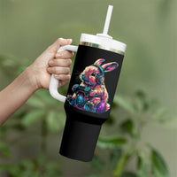 Gamer Rabbit Tumbler With Handle Cute Bunny Gaming Eggs Funny Video Games Easter - Wonder Print Shop