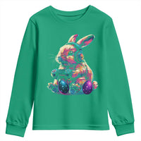 Gamer Rabbit Youth Sweatshirt Cute Bunny Gaming Eggs Funny Video Games Easter - Wonder Print Shop
