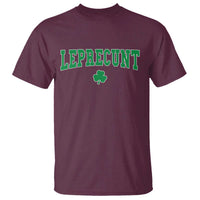 Leprecunt Shamrock T Shirt St Patricks Day Funny Irish Adult Humor