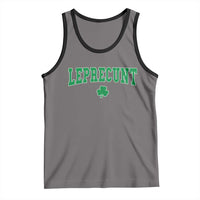 Leprecunt Shamrock Tank Top St Patricks Day Funny Irish Adult Humor