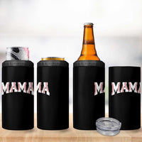 Baseball Mama 4 in 1 Can Cooler Tumbler Retro Varsity Baseball Season Mom Raising Ballers