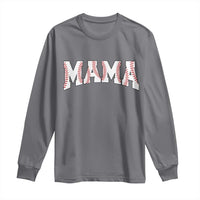 Baseball Mama Long Sleeve Shirt Retro Varsity Baseball Season Mom Raising Ballers