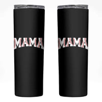 Baseball Mama Skinny Tumbler Retro Varsity Baseball Season Mom Raising Ballers
