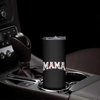 Baseball Mama Skinny Tumbler Retro Varsity Baseball Season Mom Raising Ballers