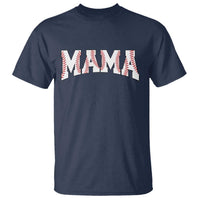 Baseball Mama T Shirt Retro Varsity Baseball Season Mom Raising Ballers