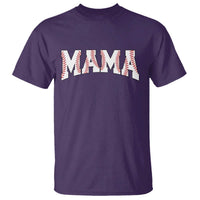 Baseball Mama T Shirt Retro Varsity Baseball Season Mom Raising Ballers