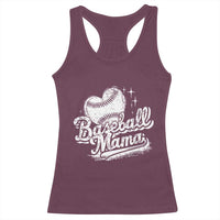 Baseball Mama Racerback Tank Top Baseball Season Mom Raising Ballers