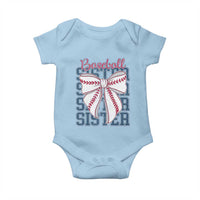Baseball Sister Baby Onesie Coquette Bow Biggest Fan Sport Lovers Girl