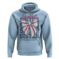 Baseball Sister Hoodie Coquette Bow Biggest Fan Sport Lovers Girl