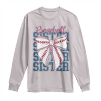 Baseball Sister Long Sleeve Shirt Coquette Bow Biggest Fan Sport Lovers Girl