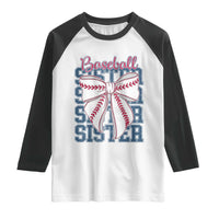 Baseball Sister Raglan Shirt Coquette Bow Biggest Fan Sport Lovers Girl