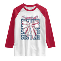 Baseball Sister Raglan Shirt Coquette Bow Biggest Fan Sport Lovers Girl