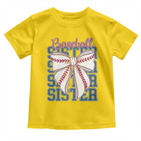 Baseball Sister Toddler T Shirt Coquette Bow Biggest Fan Sport Lovers Girl