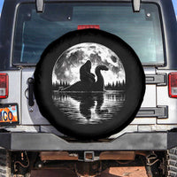Funny Bigfoot Loch Ness Monster Spare Tire Cover Retro Sasquatch Nessie Funny Cryptid Moon