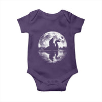 Funny Bigfoot Loch Ness Monster Baby Onesie Retro Sasquatch Nessie Funny Cryptid Moon