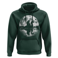 Funny Bigfoot Loch Ness Monster Hoodie Retro Sasquatch Nessie Funny Cryptid Moon