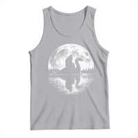 Funny Bigfoot Loch Ness Monster Tank Top Retro Sasquatch Nessie Funny Cryptid Moon