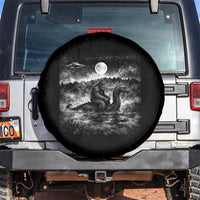Bigfoot Loch Ness Monster Spare Tire Cover Funny Retro Sasquatch Nessie Funny Cryptid Vintage Graphic