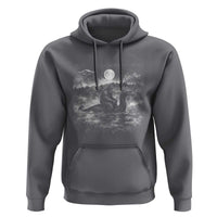 Bigfoot Loch Ness Monster Hoodie Funny Retro Sasquatch Nessie Funny Cryptid Vintage Graphic
