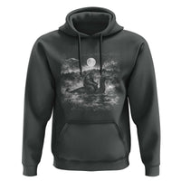 Bigfoot Loch Ness Monster Hoodie Funny Retro Sasquatch Nessie Funny Cryptid Vintage Graphic
