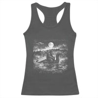 Bigfoot Loch Ness Monster Racerback Tank Top Funny Retro Sasquatch Nessie Funny Cryptid Vintage Graphic