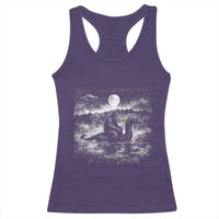 Bigfoot Loch Ness Monster Racerback Tank Top Funny Retro Sasquatch Nessie Funny Cryptid Vintage Graphic