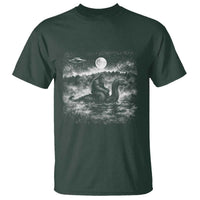 Bigfoot Loch Ness Monster T Shirt Funny Retro Sasquatch Nessie Funny Cryptid Vintage Graphic