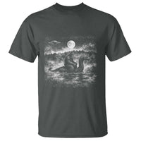 Bigfoot Loch Ness Monster T Shirt Funny Retro Sasquatch Nessie Funny Cryptid Vintage Graphic