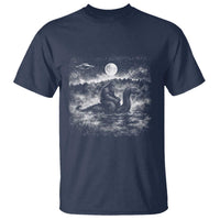 Bigfoot Loch Ness Monster T Shirt Funny Retro Sasquatch Nessie Funny Cryptid Vintage Graphic