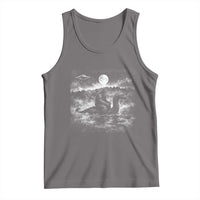 Bigfoot Loch Ness Monster Tank Top Funny Retro Sasquatch Nessie Funny Cryptid Vintage Graphic