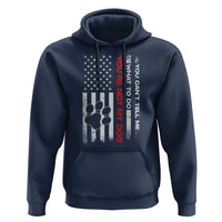 Funny Dog Lovers Hoodie You Cant Tell Me What To Do Youre Not My Dog USA Flag