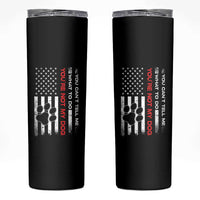 Funny Dog Lovers Skinny Tumbler You Cant Tell Me What To Do Youre Not My Dog USA Flag