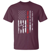 Funny Dog Lovers T Shirt You Cant Tell Me What To Do Youre Not My Dog USA Flag