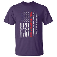 Funny Dog Lovers T Shirt You Cant Tell Me What To Do Youre Not My Dog USA Flag