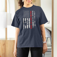 Funny Dog Lovers T Shirt For Women You Cant Tell Me What To Do Youre Not My Dog USA Flag