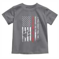 Funny Dog Lovers Toddler T Shirt You Cant Tell Me What To Do Youre Not My Dog USA Flag