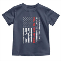 Funny Dog Lovers Toddler T Shirt You Cant Tell Me What To Do Youre Not My Dog USA Flag