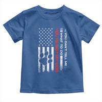 Funny Dog Lovers Toddler T Shirt You Cant Tell Me What To Do Youre Not My Dog USA Flag