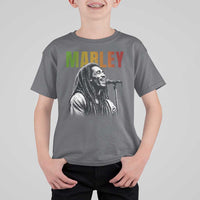 Vintage Marley T Shirt For Kid Rastaman Jamaica Jamaican Rasta Reggage Music