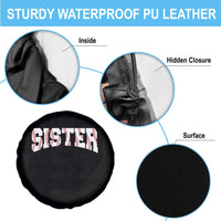 Baseball Sister Spare Tire Cover Retro Varsity Baseball Season Family