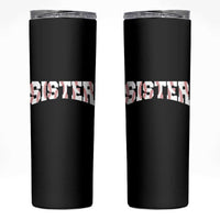 Baseball Sister Skinny Tumbler Retro Varsity Baseball Season Family