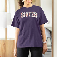 Baseball Sister T Shirt For Women Retro Varsity Baseball Season Family